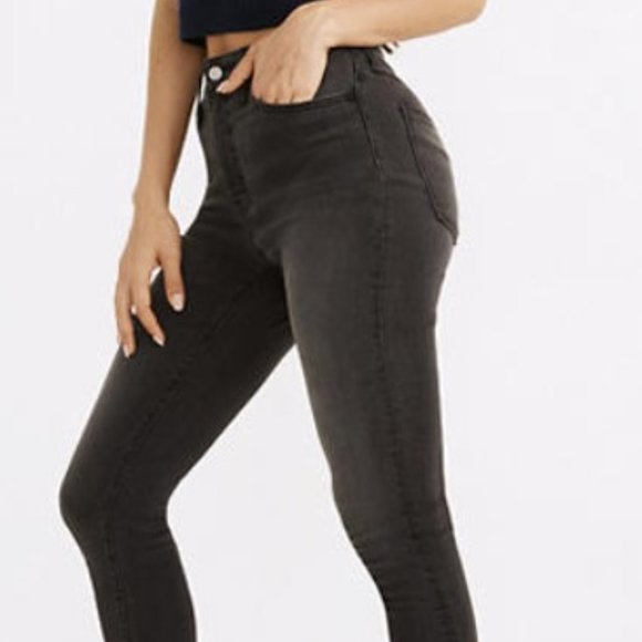 Madewell, Skinny Jeans, Distressed black/grey - Picture 1 of 4